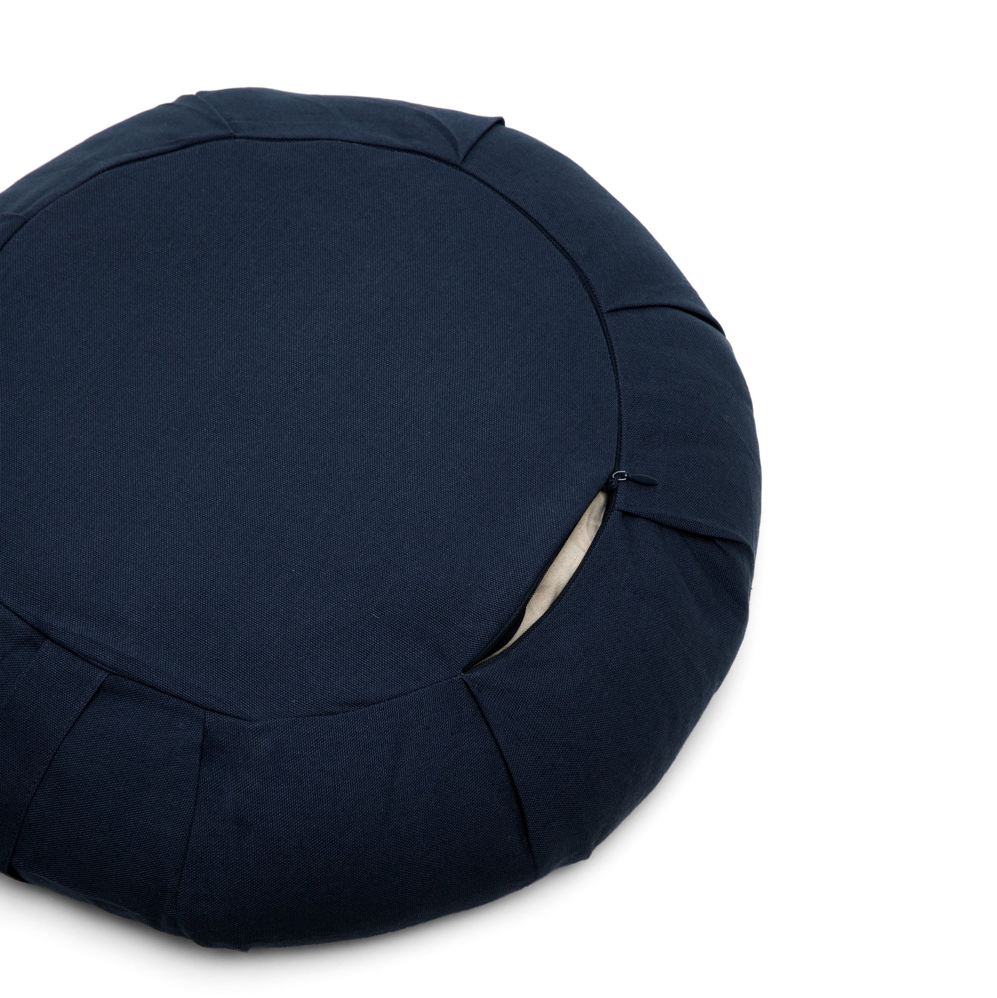 b, halfmoon Cotton Round Meditation Cushion Ink bottom