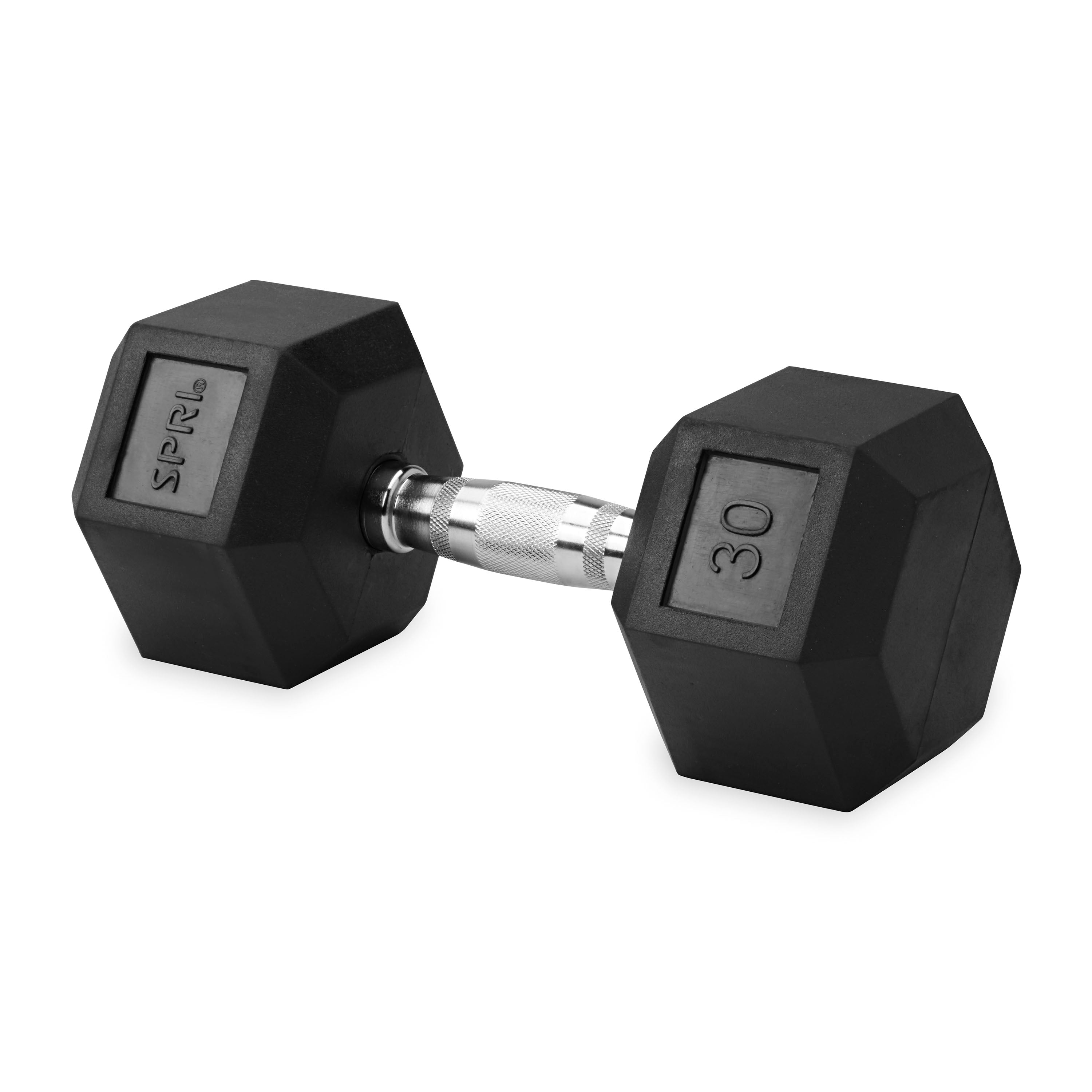 30lb six-sided single dumbbell